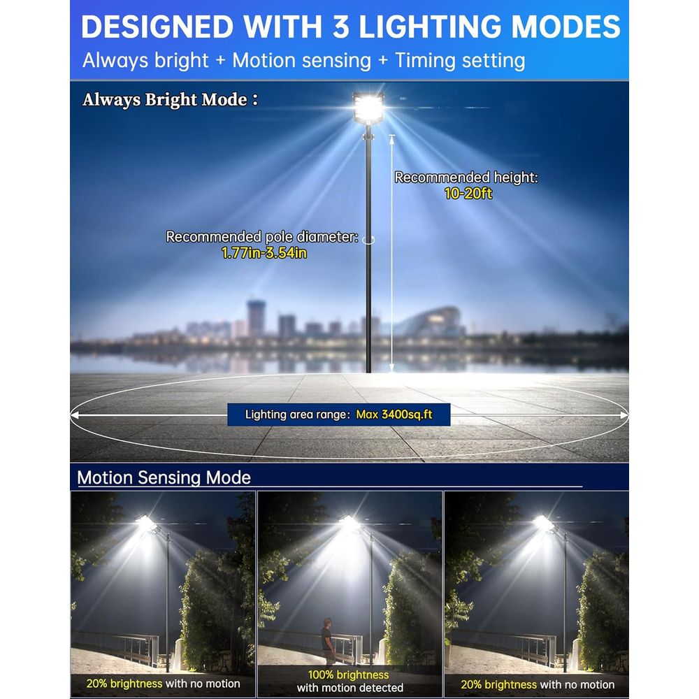 SL-5200W r Street Lights Outdo - Motion Sensor Outdoor recension och pris