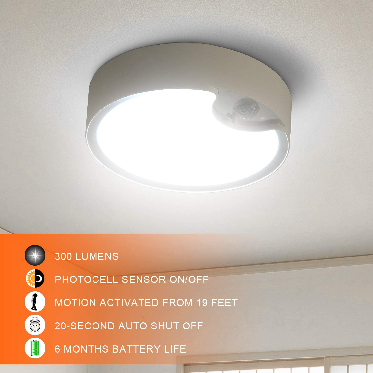 Motion Sensor Ceiling Lights B - Motion Sensor Outdoor recension och pris