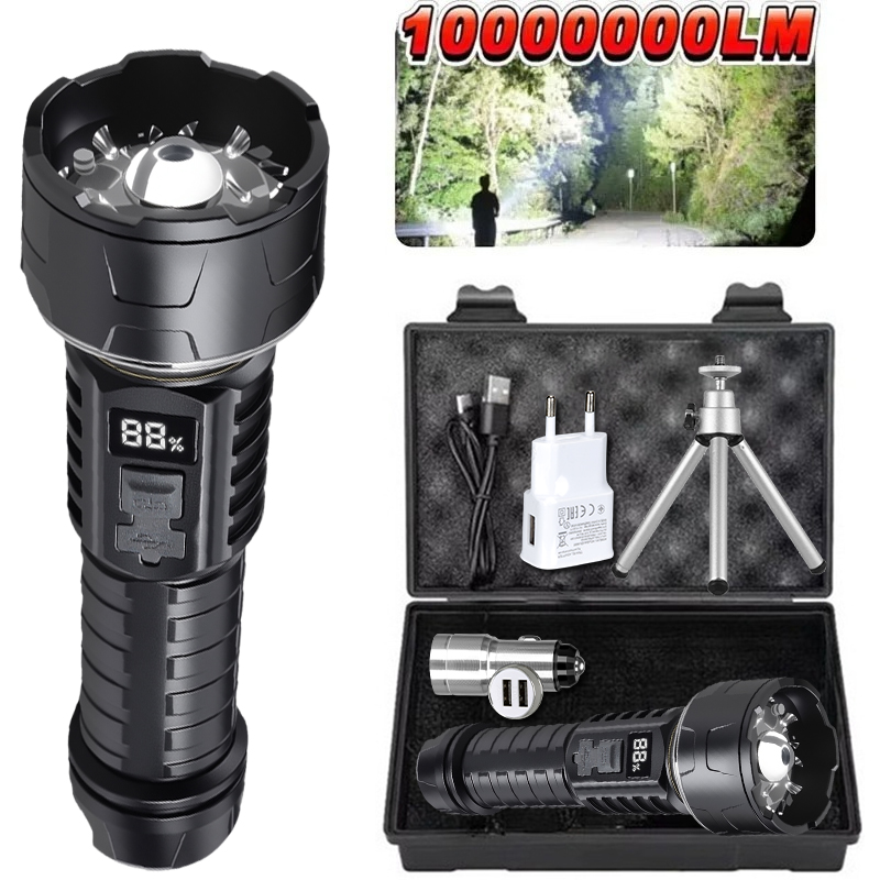 COB LED Flashlight Rechargeabl - Outdoor Lighting Rechargeable recension och pris