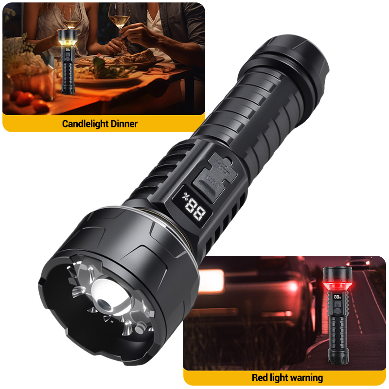 COB LED Flashlight Rechargeabl - Outdoor Lighting Rechargeable recension och pris