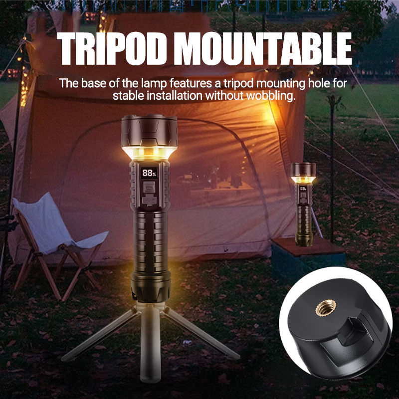 COB LED Flashlight Rechargeabl - Outdoor Lighting Rechargeable recension och pris