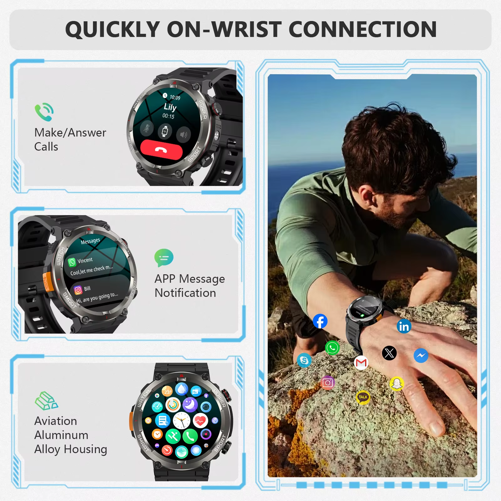 Blackview W50Pro Bluetooth Cal - Outdoor Lighting Track recension och pris