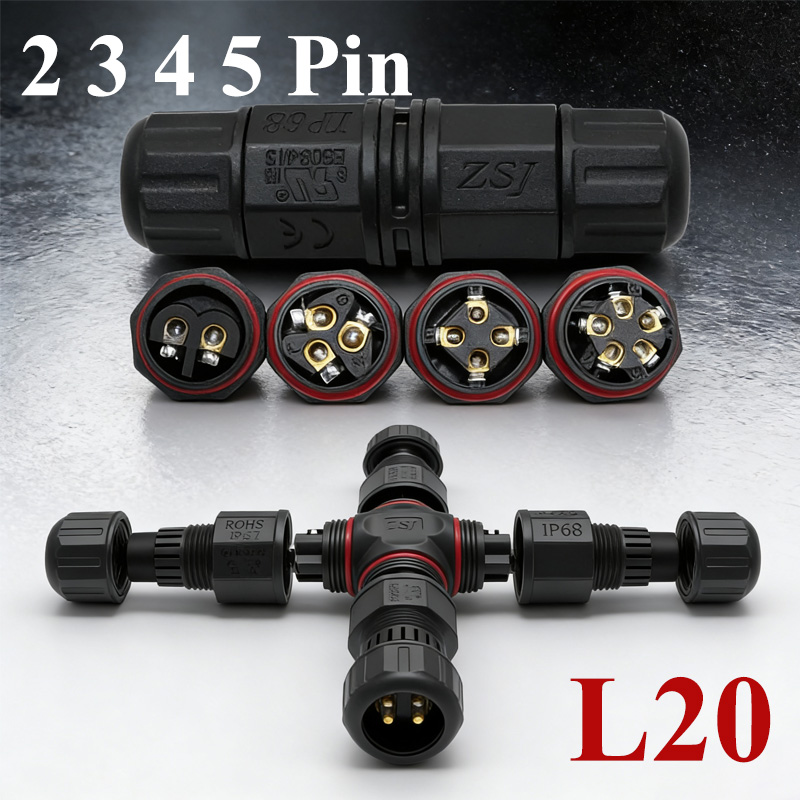 2Pin L20 Cable Connector for L - Outdoor Lighting Joint Box recension och pris