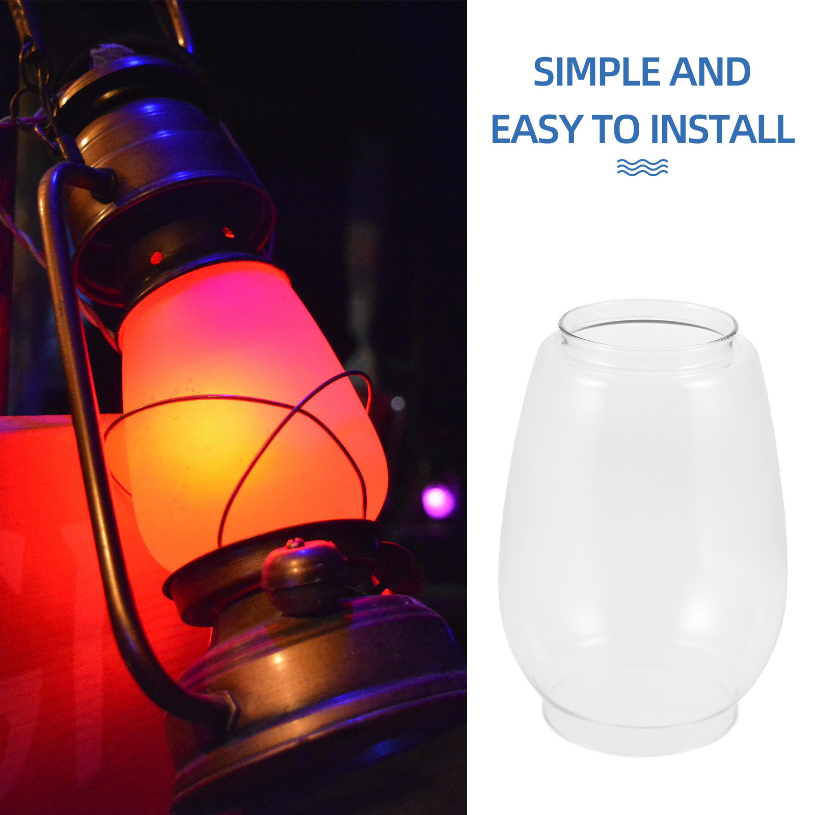Clear Glass Lantern Globes for - Outdoor Lighting Pendant recension och pris