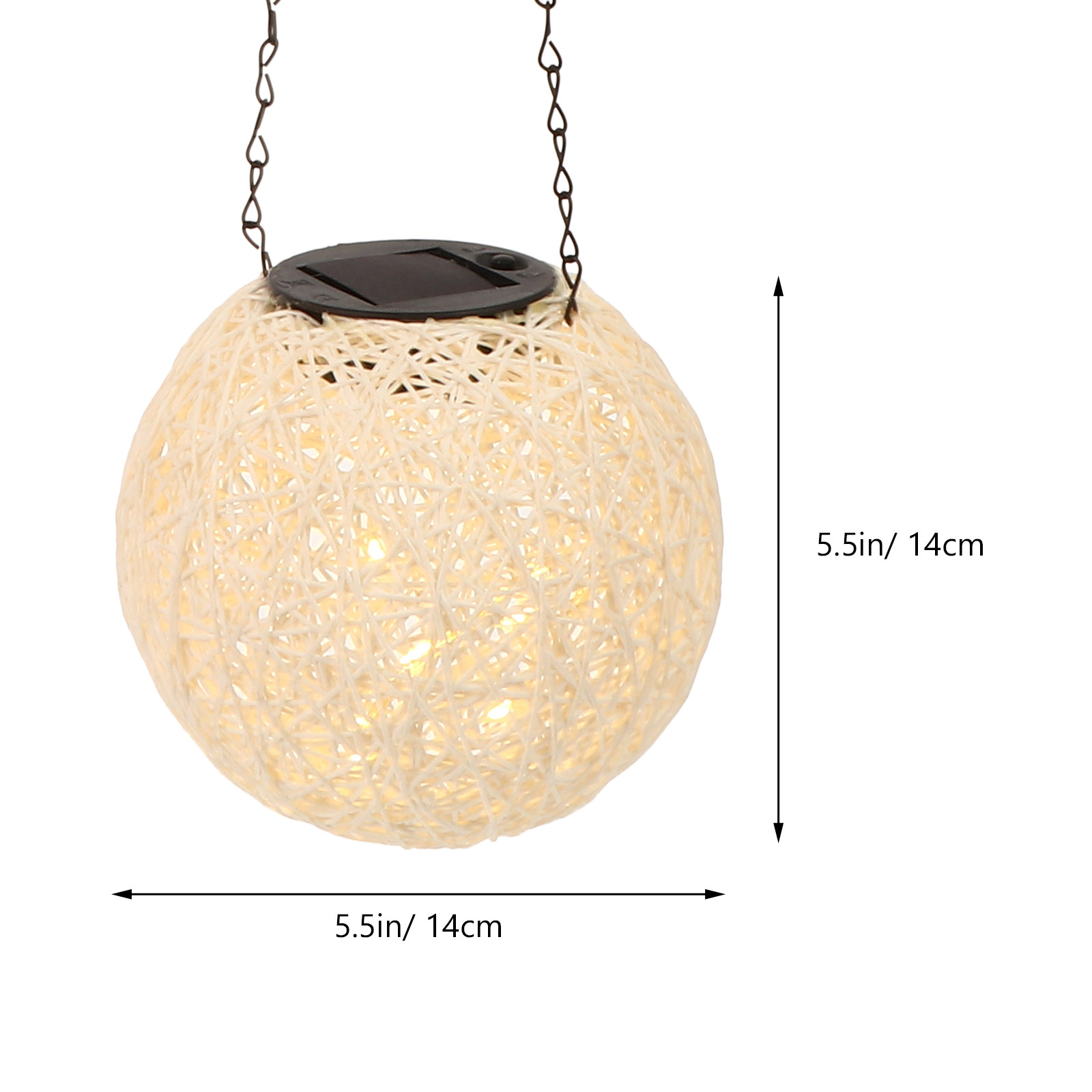 1Pcs Solar Rattan Ball Light O - Outdoor Lighting Pendant recension och pris