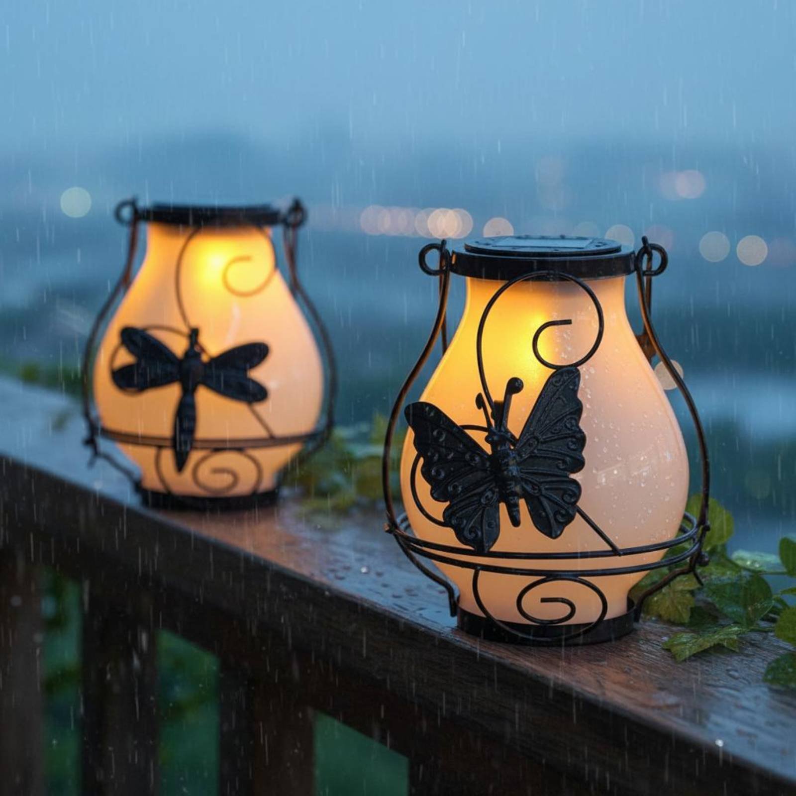Solar Butterfly Lantern Waterp - Outdoor Lighting For Patio recension och pris