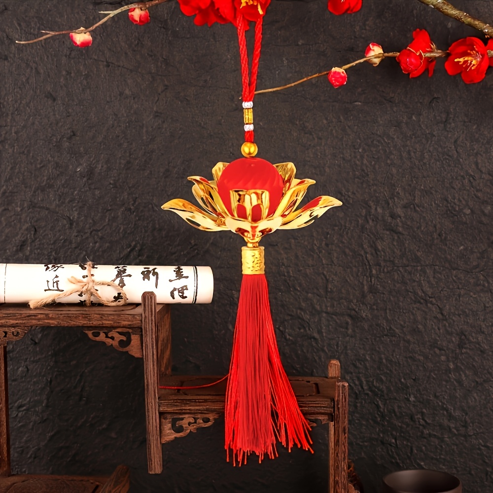 1pc Chinese Style Lotus Flower - Outdoor Lighting Pendant recension och pris