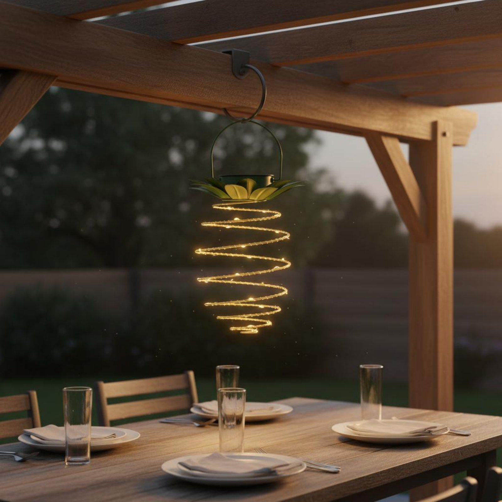 2 Pieces Solar Pineapple Lamp  - Outdoor Lighting For Patio recension och pris