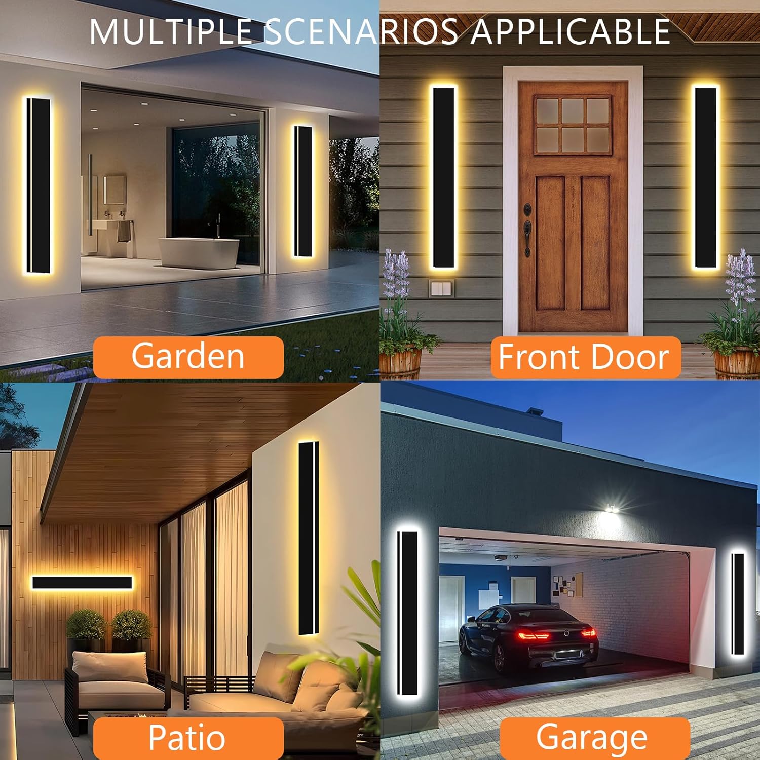 47inch 2pcs Modern Outdoor Wal - Outdoor Lighting Linear recension och pris