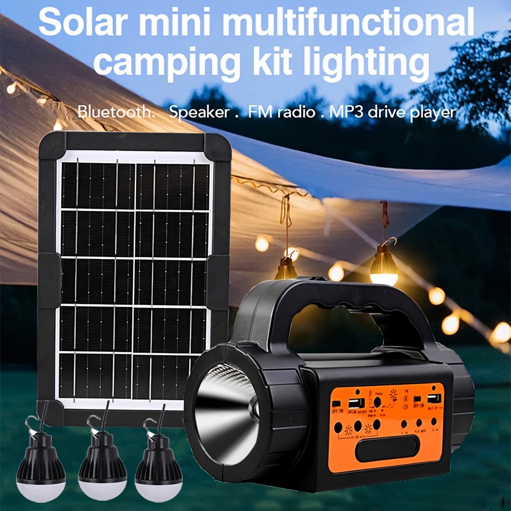 Solar Rechargeable Camping Lig - Outdoor Lighting Rechargeable recension och pris