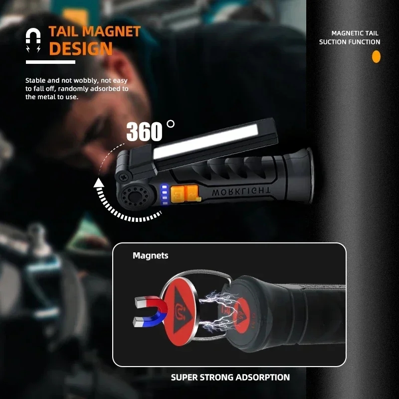 Portable LED COB Search Lights - Outdoor Lighting Rechargeable recension och pris