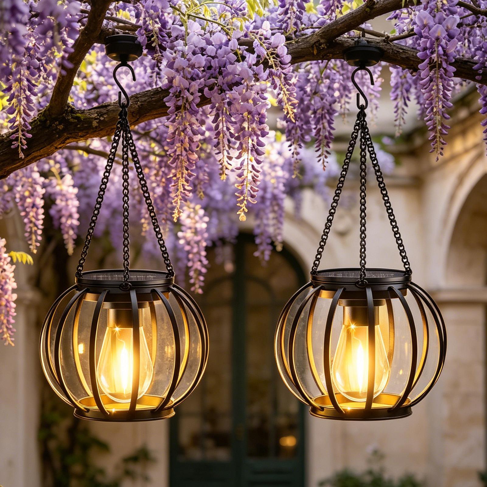 Solar Lanterns Outdoor 2 Piece - Outdoor Lighting For Patio recension och pris