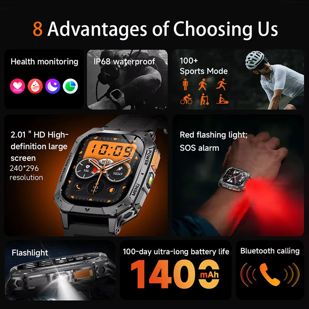 Men Watch Smart Military Outdo - Outdoor Lighting Track recension och pris
