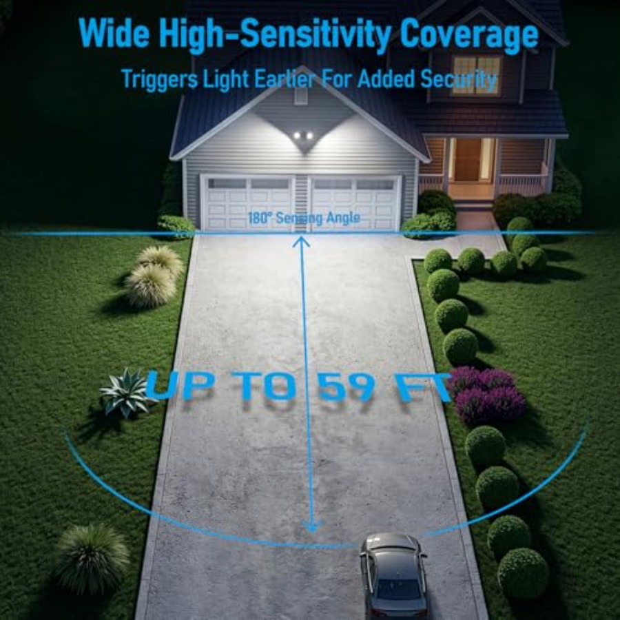 3CCT LED Security Light Motion - Motion Sensor Outdoor recension och pris