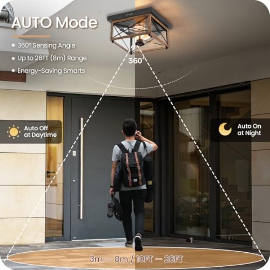 Outdoor Ceiling Light with Mot - Motion Sensor Outdoor recension och pris