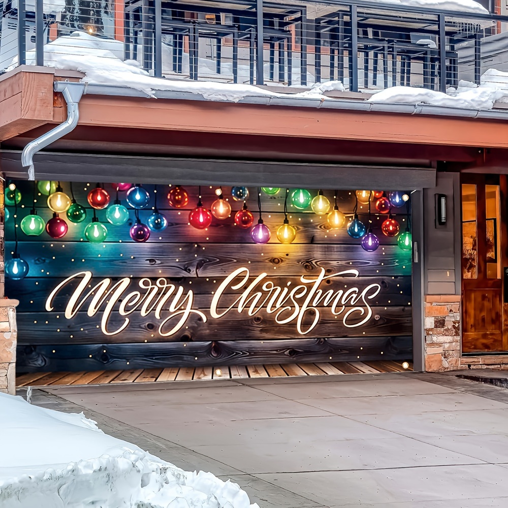 Merry Christmas garage door ba - Outdoor Lighting Garage recension och pris
