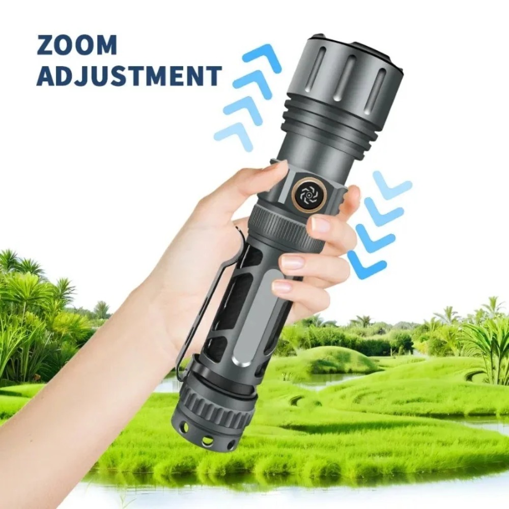Super Bright Flashlight Portab - Outdoor Lighting Rechargeable recension och pris