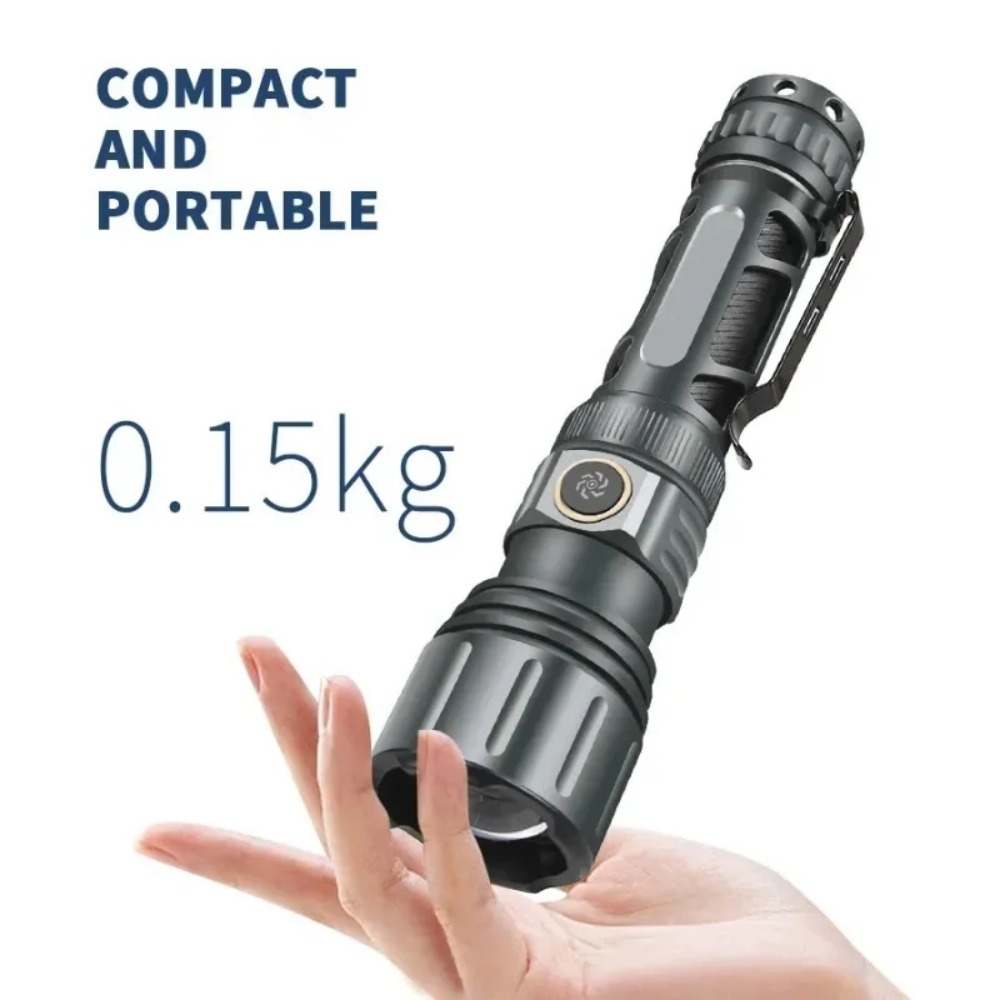 Super Bright Flashlight Portab - Outdoor Lighting Rechargeable recension och pris