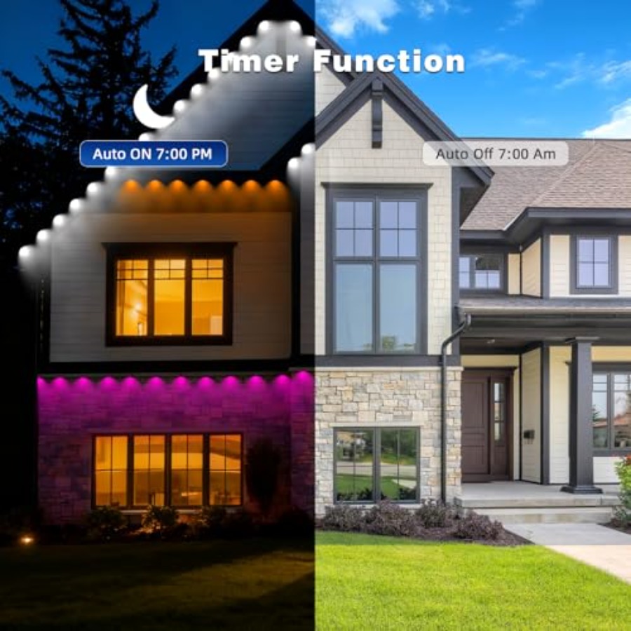 Permanent Outdoor Lights for H - Outdoor Lighting Under Eaves recension och pris