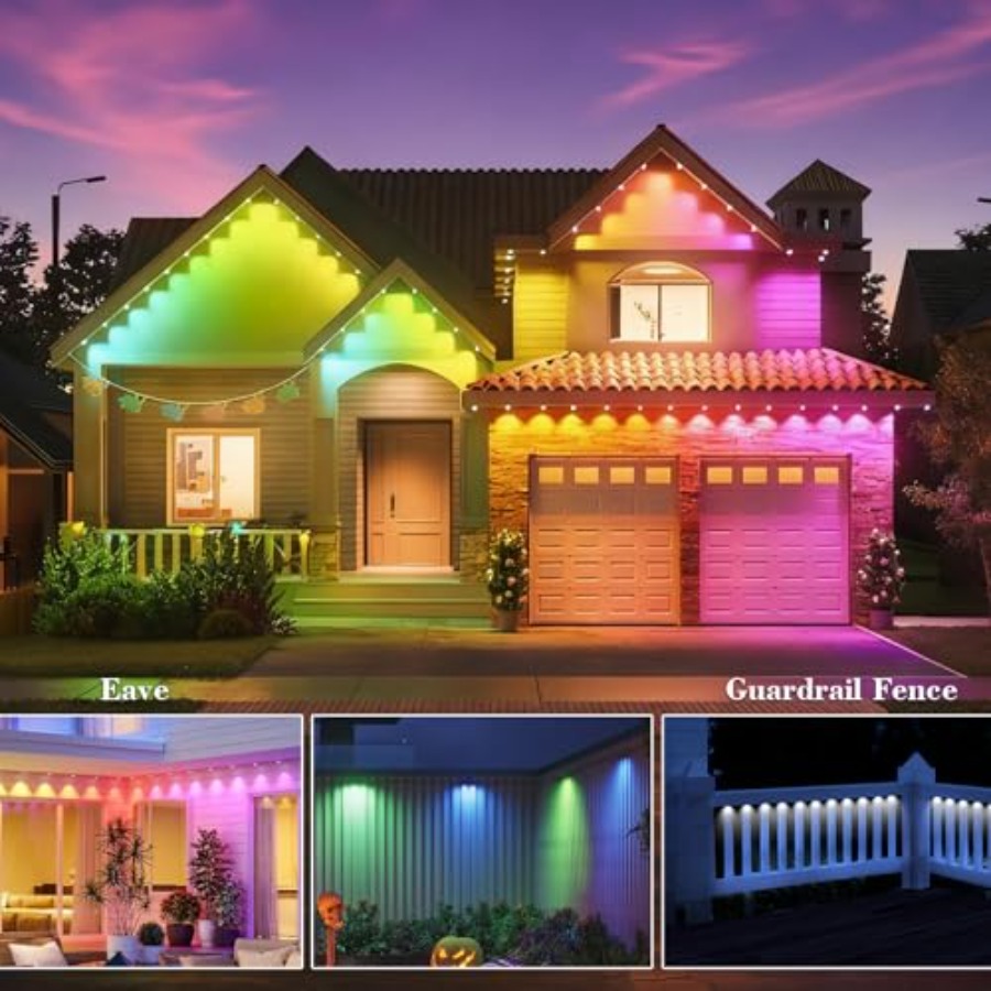 Permanent Outdoor Lights for H - Outdoor Lighting Under Eaves recension och pris