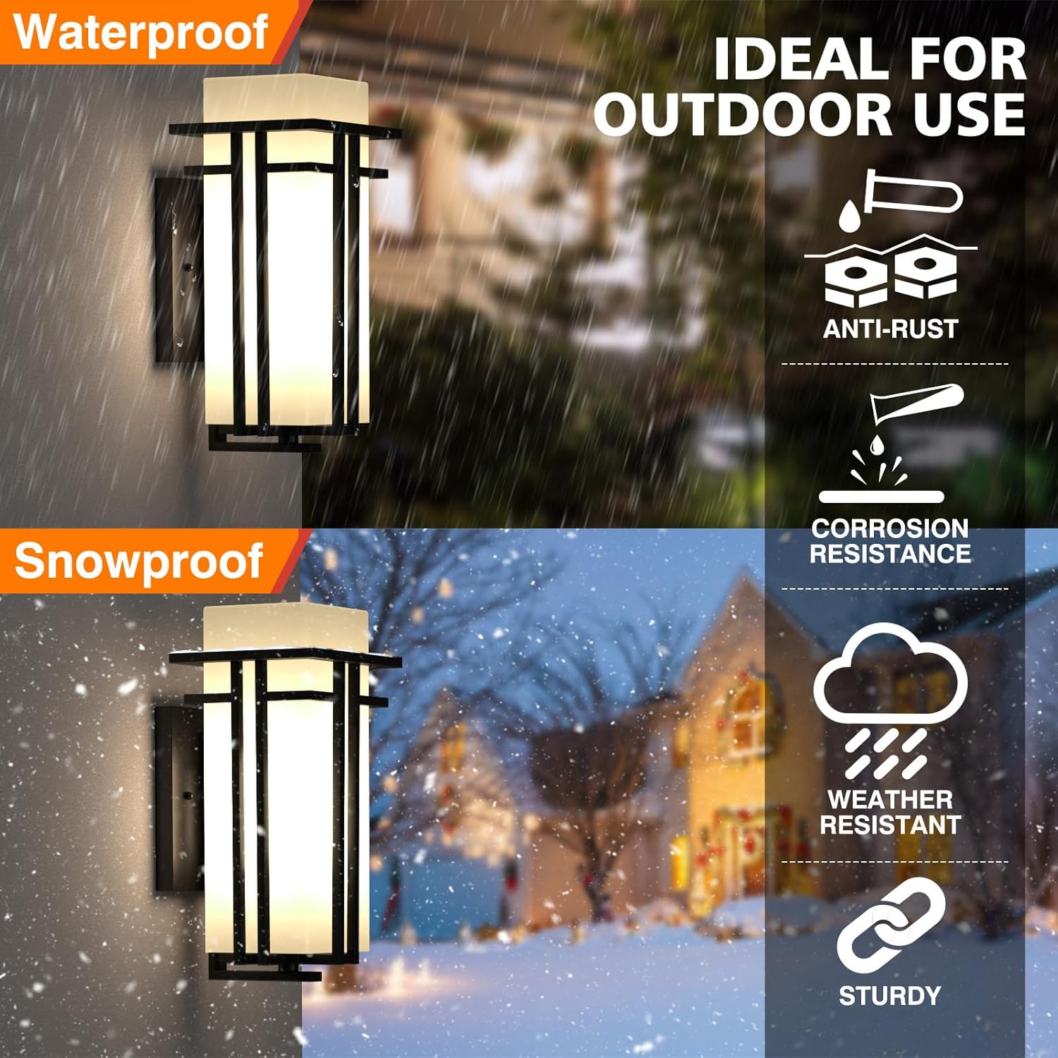 Modern Outdoor Wall Lights wit - Outdoor Lighting Garage recension och pris