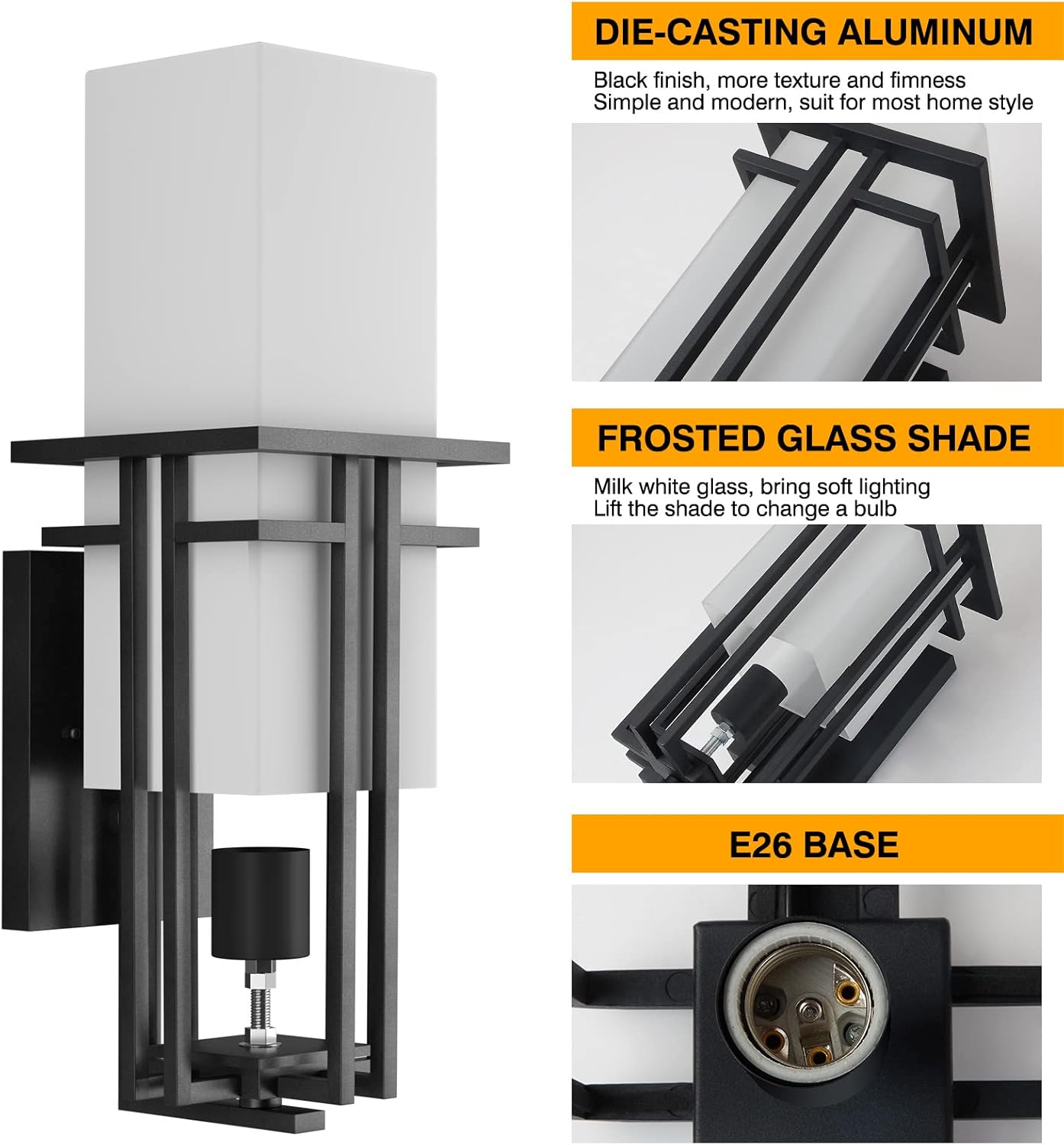 Modern Outdoor Wall Lights wit - Outdoor Lighting Garage recension och pris