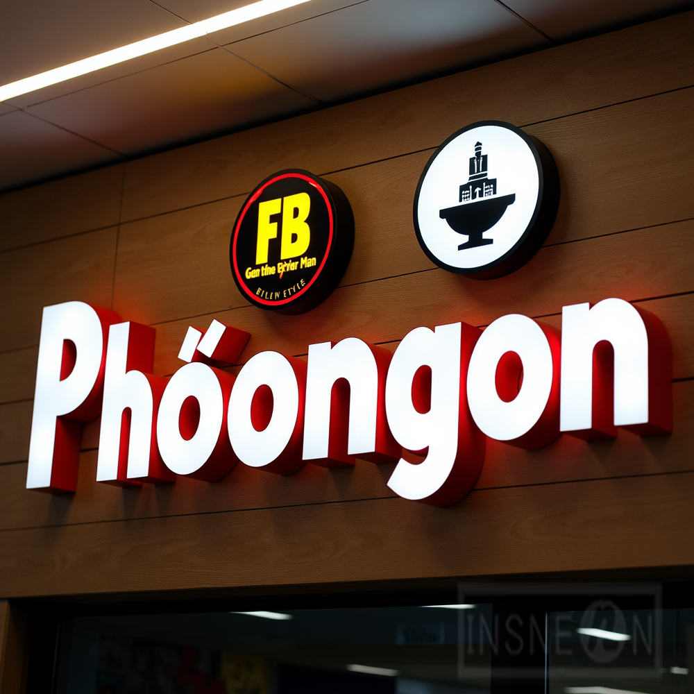 Custom Metal LED Sign Wall Log - Outdoor Lighting Logo recension och pris
