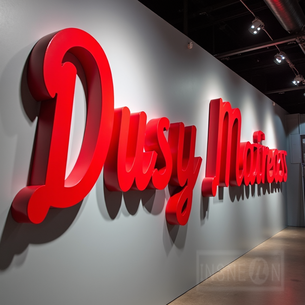 Custom Metal LED Sign Wall Log - Outdoor Lighting Logo recension och pris
