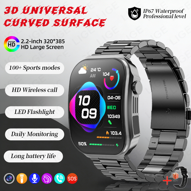 Men Smart Watch 3D Curved Scre - Outdoor Lighting Ip Rating recension och pris