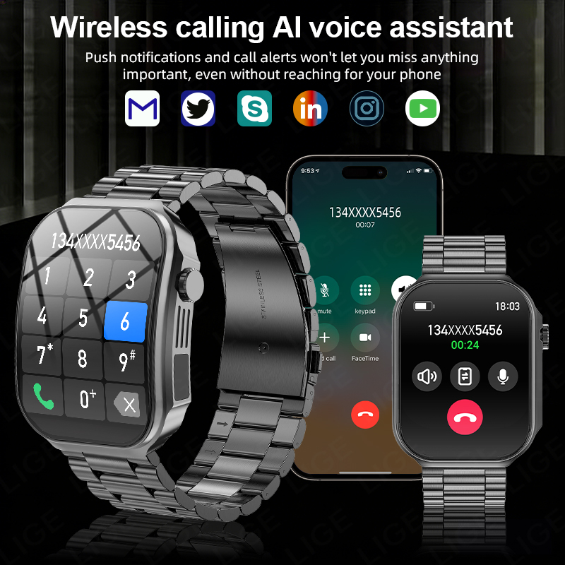 Men Smart Watch 3D Curved Scre - Outdoor Lighting Ip Rating recension och pris
