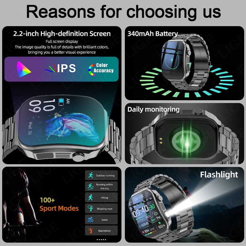 Men Smart Watch 3D Curved Scre - Outdoor Lighting Ip Rating recension och pris